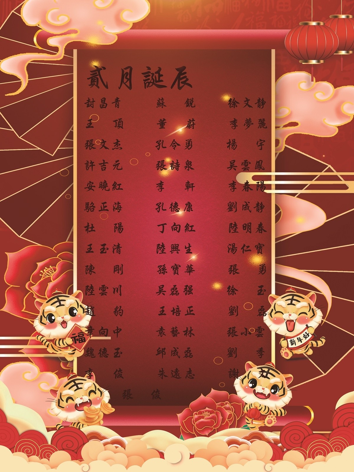 【生日祝?！抗ё?2月生日的員工生日快樂！